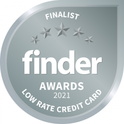 2021 Finder Awards Finalist Low Rate Credit Card